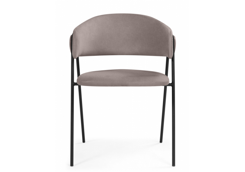 Стул на металлокаркасе Криспиан латте (zd 290) / черный (58x52x78)